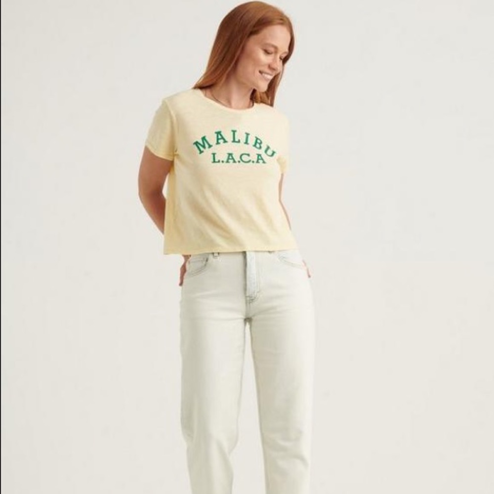 NWT lucky brand graphic t shirt Malibu cotton